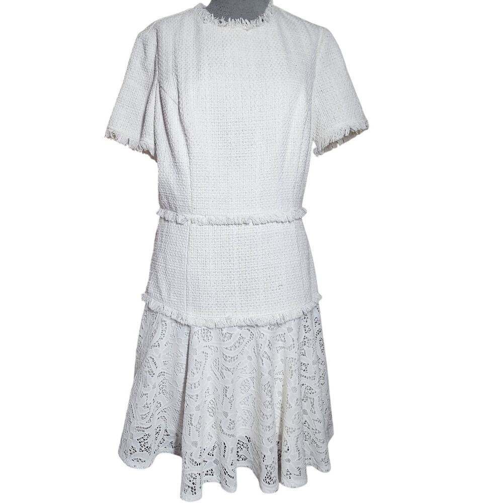 Ivory Short Sleeve Dress Size 12 New with Tag